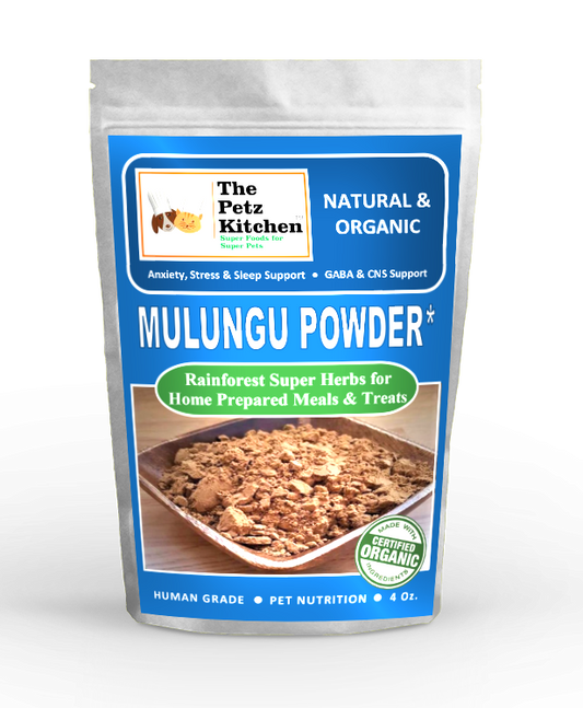 Mulungu Powder - Anxiety Stress Sleep Gaba & Cns Support* The Petz Kitchen - Organic Human Grade Ingredients For Home Prepared Meals & Treats