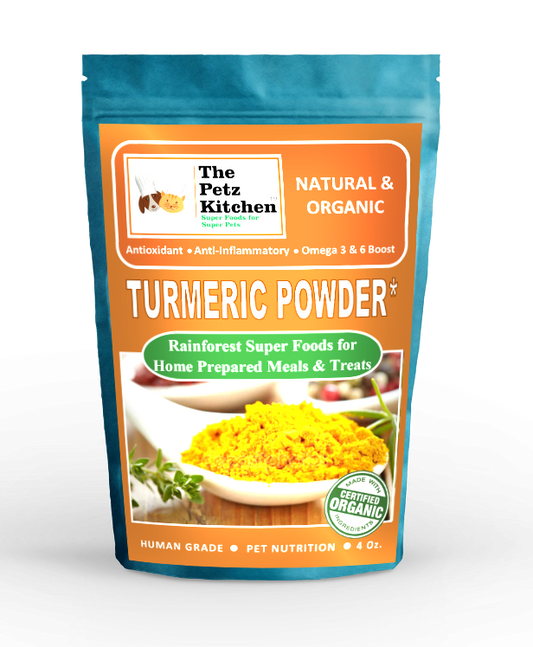 Turmeric Curcuma - Antioxidant Joint & Inflammation Support* The Petz Kitchen - Organic & Human Grade Ingredients For Home Prepared Meals & Treats