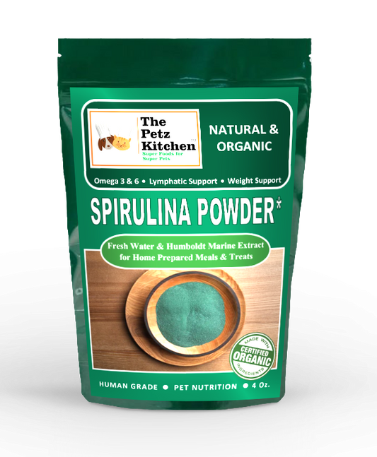 Spirulina* Omega 3 & 6 Lymphatic, Weight & Probiotic Immune Support* The Petz Kitchen