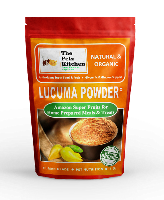 Lucuma Powder - Glycemic Glucose & Digestive Support*  Antioxidant Usda Organic Super Food & Fruit The Petz Kitchen