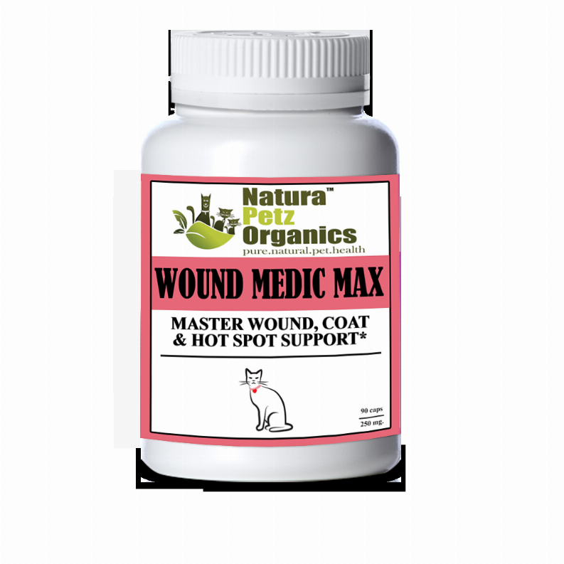 Wound Medic Max Caps* Master Wound, Skin & Coat Support For Dogs & Cats*